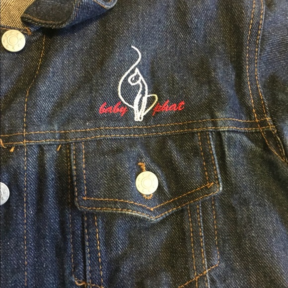 Baby Phat Sz S Denim Jean Jacket Logo - Picture 4 of 8
